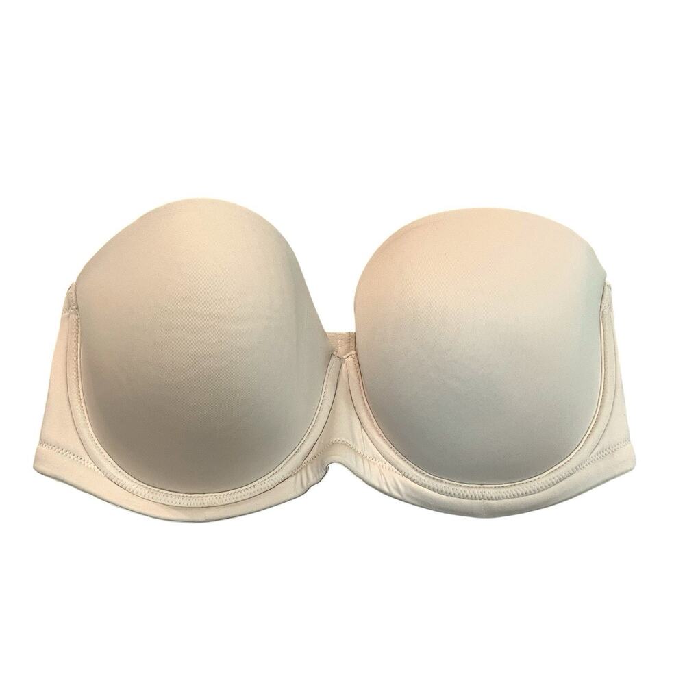 Wacoal Red Carpet Strapless Bra 38DD Nude Molded Cup Underwired Lightly Lined